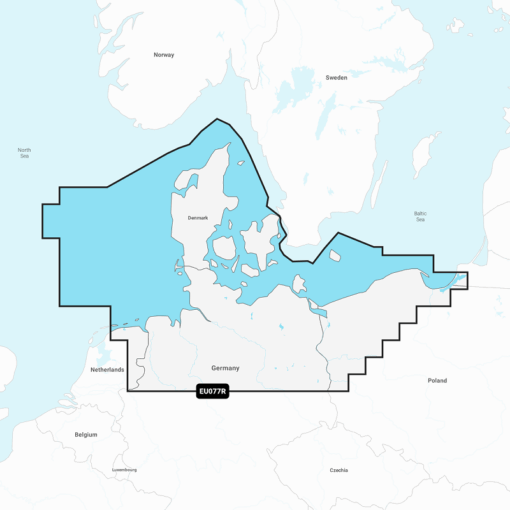 Navionics+ EU077R Dänemark, Deutschland Nord & Polen Küste Digitale Seekarte Regular