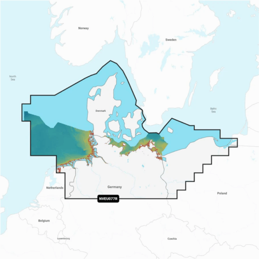 Navionics Platinum+ EU077R Dänemark, Deutschland Nord & Polen Küste Digitale Seekarte Regular