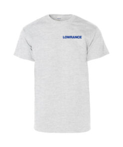 T-Shirt mit Lowrance-Logo bestickt