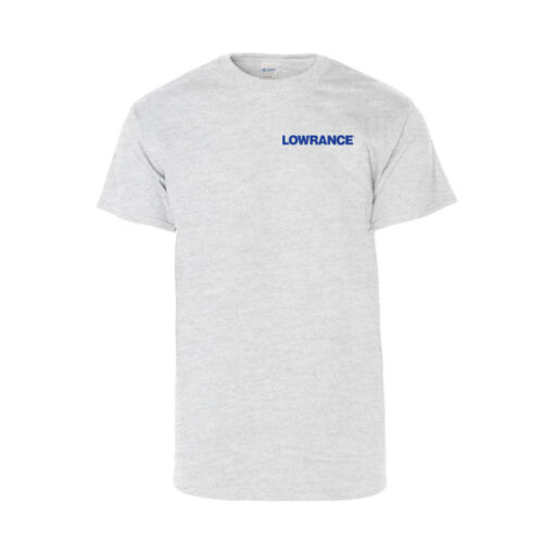 T-Shirt mit Lowrance-Logo bestickt