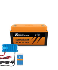 LIONTRON LiFePO4 12,8V 10,5Ah LX mit BMS - IP65 inklusive Victron Energy Ladegerät 12/25(1+si) 230V