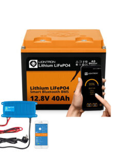 LIONTRON LiFePO4 12,8V 40Ah LX smart BMS mit Bluetooth - IP65 inkl. Victron Blue Smart IP67 Ladegerät 12/25(1+si) 230V