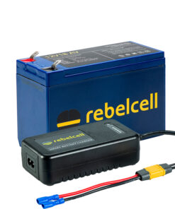 RebelCell 12V18AV Paket Lithium Akku + Ladegerät 12,6V4A XT60