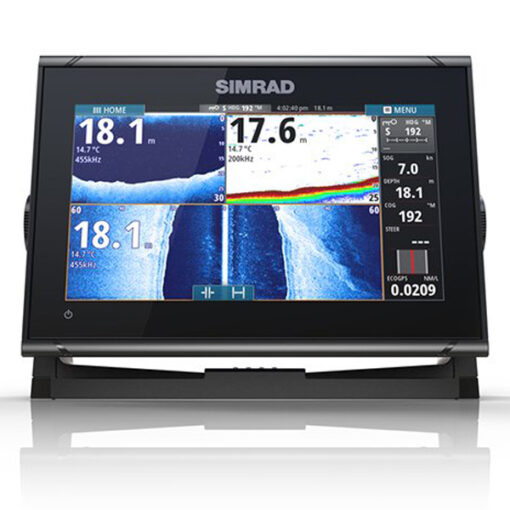 Simrad GO9 XSE mit Active Imaging 3-in-1-Heckgeber
