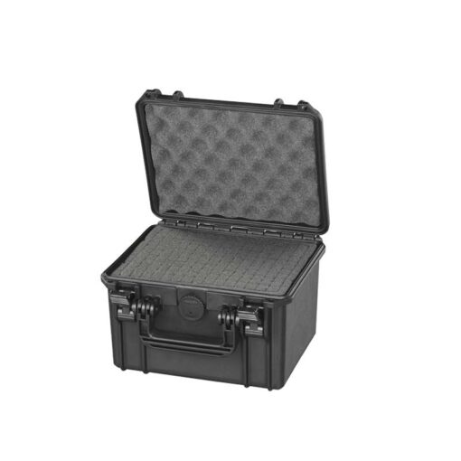 Echolotkoffer (klein) - Schwarz mit Schaum 25,8x24,3x16,75cm