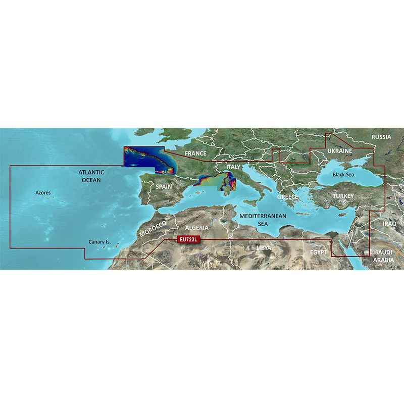 Garmin BlueChart g3 Vision HD - VEU723L - Southern Europe (Süd-Europa)