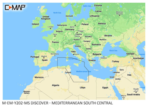 C-MAP DISCOVER Mediterranean South Central