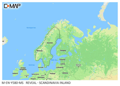 C-MAP REVEAL Scandinavia Inland