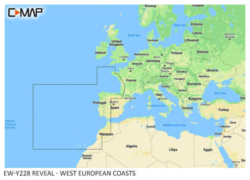 C-MAP REVEAL West European Coasts