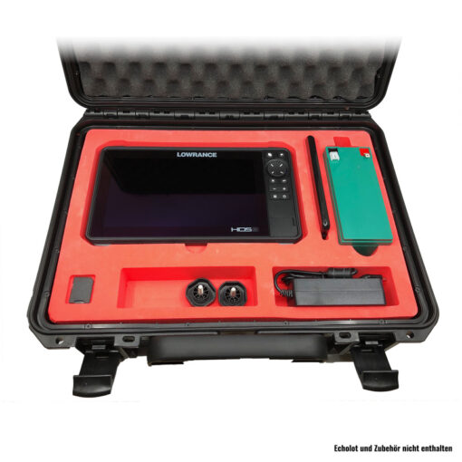 Hartschaumstoff-Einsatz für Koffer - Inlay - Lowrance Elite FS 7 Zoll - rot