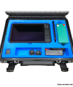 Hartschaumstoff-Einsatz für Koffer - Inlay - Lowrance Hook Reveal 7 Zoll - blau