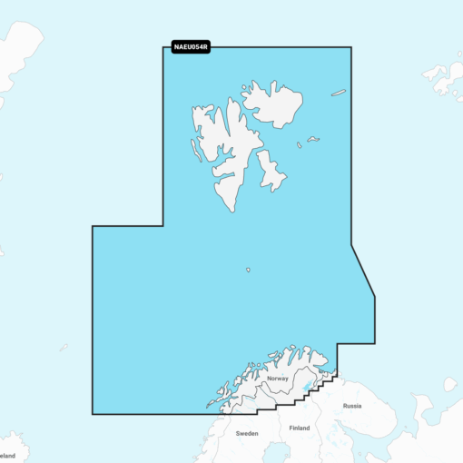 Navionics+ EU054R Norway, Vestfjorden to Svalbard (Norwegen) Digitale Seekarte Regular