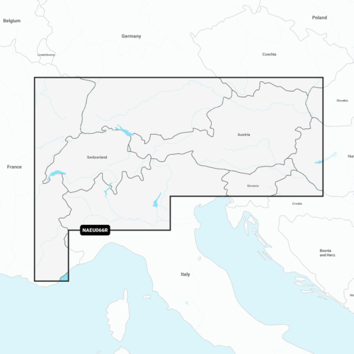 Navionics+ EU066R Alpine, Lakes & Rivers Digitale Seekarte Regular