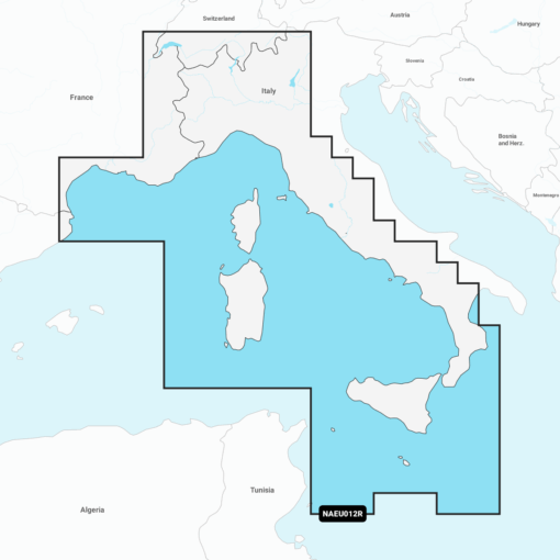 Navionics+ EU012R Mediterranean Sea, Cen. & West (Mittelmeer) Digitale Seekarte Regular