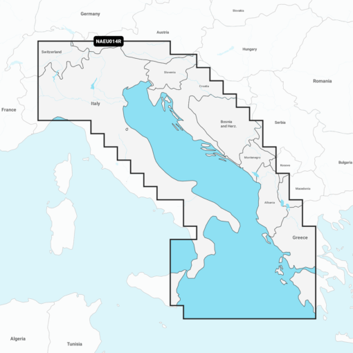 Navionics+ EU014R Italy, Adriatic Sea (Italien - Adria) Digitale Seekarte Regular