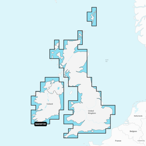 Navionics+ EU072R U.K. & Ireland Lakes & Rivers (Großbritannien & Irland Seen und Flüsse) Digitale Seekarte Regular