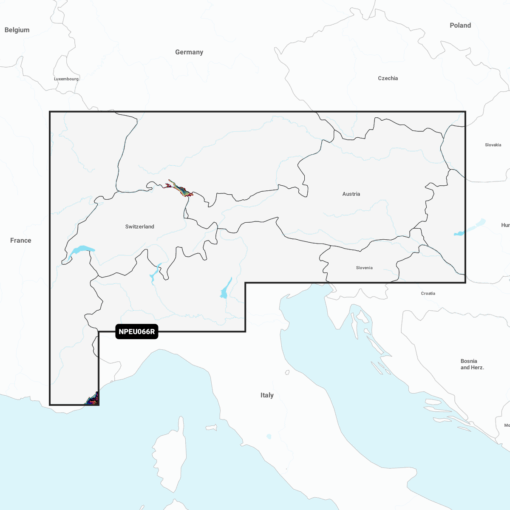 Navionics Platinum+ EU066R Alpine, Lakes & Rivers Digitale Seekarte Regular