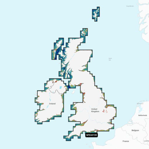 Navionics Platinum+ EU072R U.K. & Ireland Lakes & Rivers (Großbritannien & Irland Seen und Flüsse) Digitale Seekarte Regular