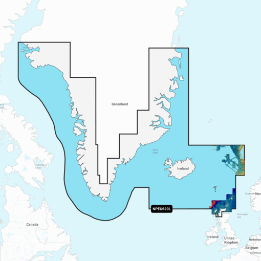 Navionics Platinum+ EU620L Greenland & Iceland (Grönland & Island) Digitale Seekarte Large