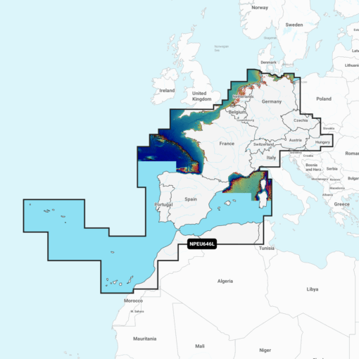 Navionics Platinum+ EU646L Europe, Central & West (Zentral und West-Europa) Digitale Seekarte Large