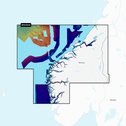 Navionics Platinum+ EU052R Norway, Sognefjord - Svefjorden (Norwegen) Digitale Seekarte Regular