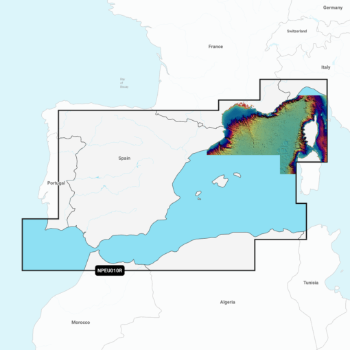 Navionics Platinum+ EU010R Spain, Mediterranean Coast (Spanien Mediterane Küste) Digitale Seekarte Regular