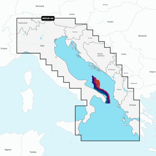 Navionics Platinum+ EU014R Italy, Adriatic Sea (Italien - Adria) Digitale Seekarte Regular