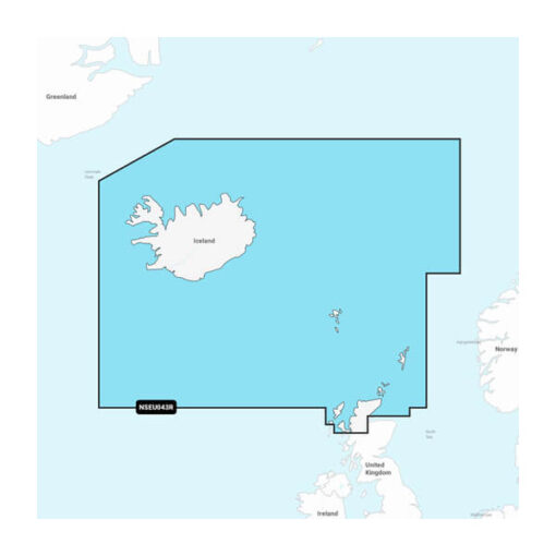 Garmin Navionics+ Seekarte - NSEU043R Island bis Orkney (Iceland to Orkney)