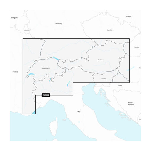 Garmin Navionics+ Seekarte - NSEU066R Alpen, Seen & Flüsse (Alpine, Lakes & Rivers)