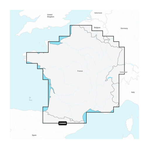 Garmin Navionics+ Seekarte - NSEU080R Frankreich, Seen & Flüsse (France, Lakes & Rivers)