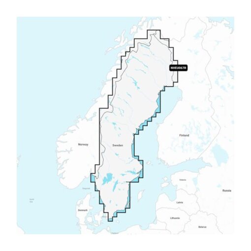 Garmin Navionics Vision+ Seekarte - NVEU067R Schweden, Seen & Flüsse (Sweden, Lakes & Rivers)