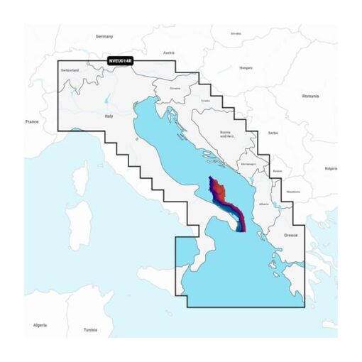 Garmin Navionics Vision+ Seekarte - NVEU014R Italien, Adria (Italy, Adriatic Sea)