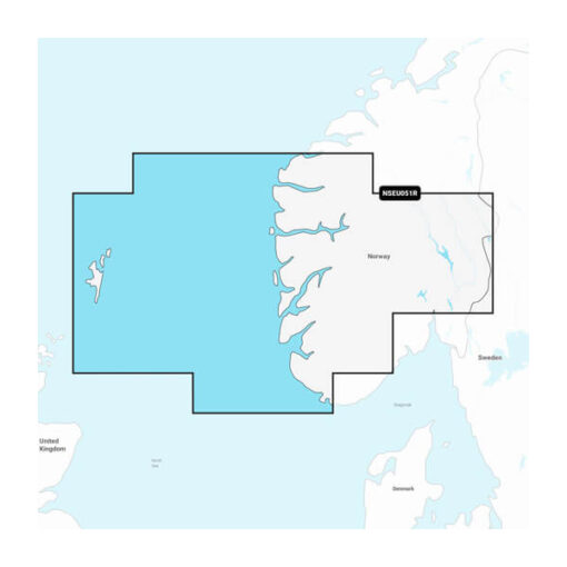 Garmin Navionics+ Seekarte - NSEU051R Norwegen, Lista bis Sognefjord (Norway, Lista to Sognefjord)