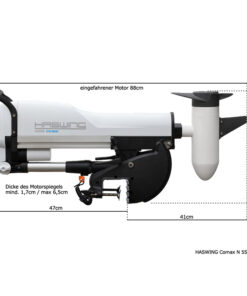 Haswing Comax N 55 / 660W 12V / 2:1 Übersetzung / elektrisch höhenverstellbar