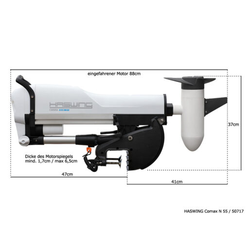 Haswing Comax N 55 / 660W 12V / 2:1 Übersetzung / elektrisch höhenverstellbar