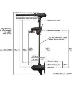 Haswing Protruar 2.0 / 720W 12V / Brushless Elektro-Bootsmotor