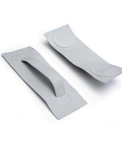 Alpuna nautic Handgriff PVC mit Grundplatte zum Aufkleben - grau
