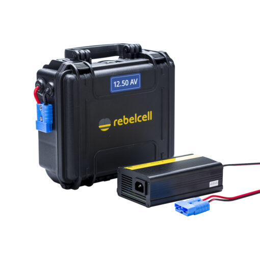 RebelCell Outdoorbox 12.50AV optional mit Ladegerät