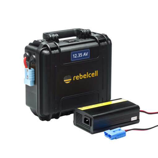 RebelCell Outdoorbox 12.35AV optional mit Ladegerät