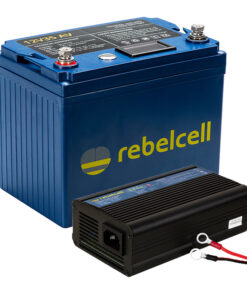 RebelCell 12V35 AV Li-Ion Akku mit 12,6V10A AV-Ladegerät