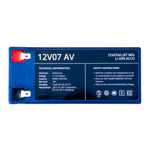 RebelCell 12V07AV Paket Lithium Akku mit 12,6V4A XT60 Ladegerät